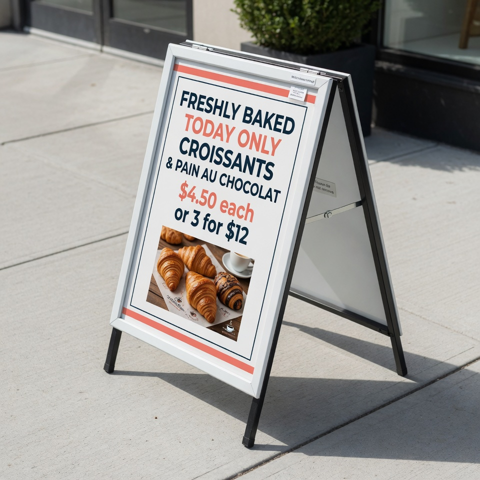 a-board sign